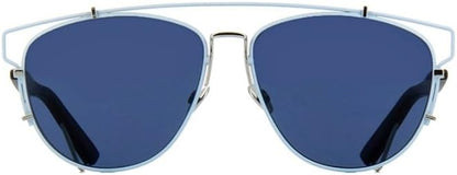 Dior TECHNOLOGIC PQXA90 57mm Sunglasses Light Blue-Black / Blue Solid Lens - image 2
