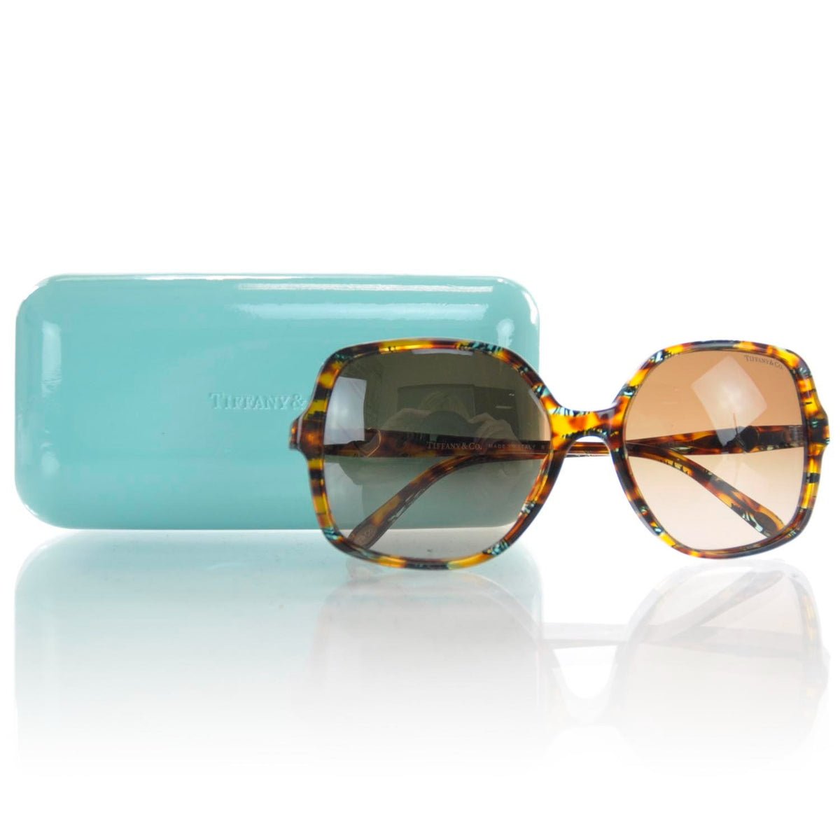 Tiffany &amp; Co Sunglasses TF4050 81143B 56mm Havana / Brown Lens