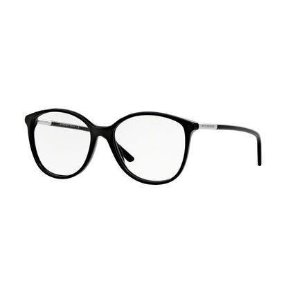 Burberry BE2128 3001 Eyeglasses 52mm Black / Clear Demo Lens