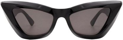 Bottega Veneta BV1101S 001 53mm Sunglasses Black / Grey Solid Lens - image 2