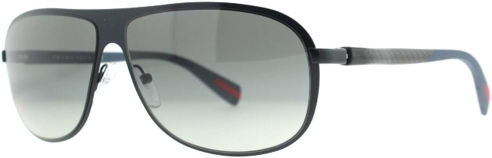 Prada Sport PS56OS PDE3M1 Aviator Sunglasses 62mm Blue Rubber/Grey Gradient Lens