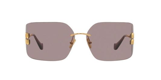 Miu Miu Sunglasses MU54YS 5AK06I 80mm Gold / Light Purple Brown Lens