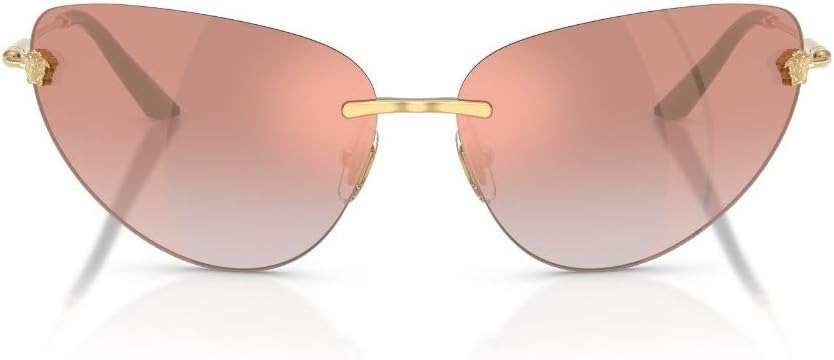 Versace Sunglasses VE2281 10026F 64mm Gold / Pink Gradient Pink Mirror Lens