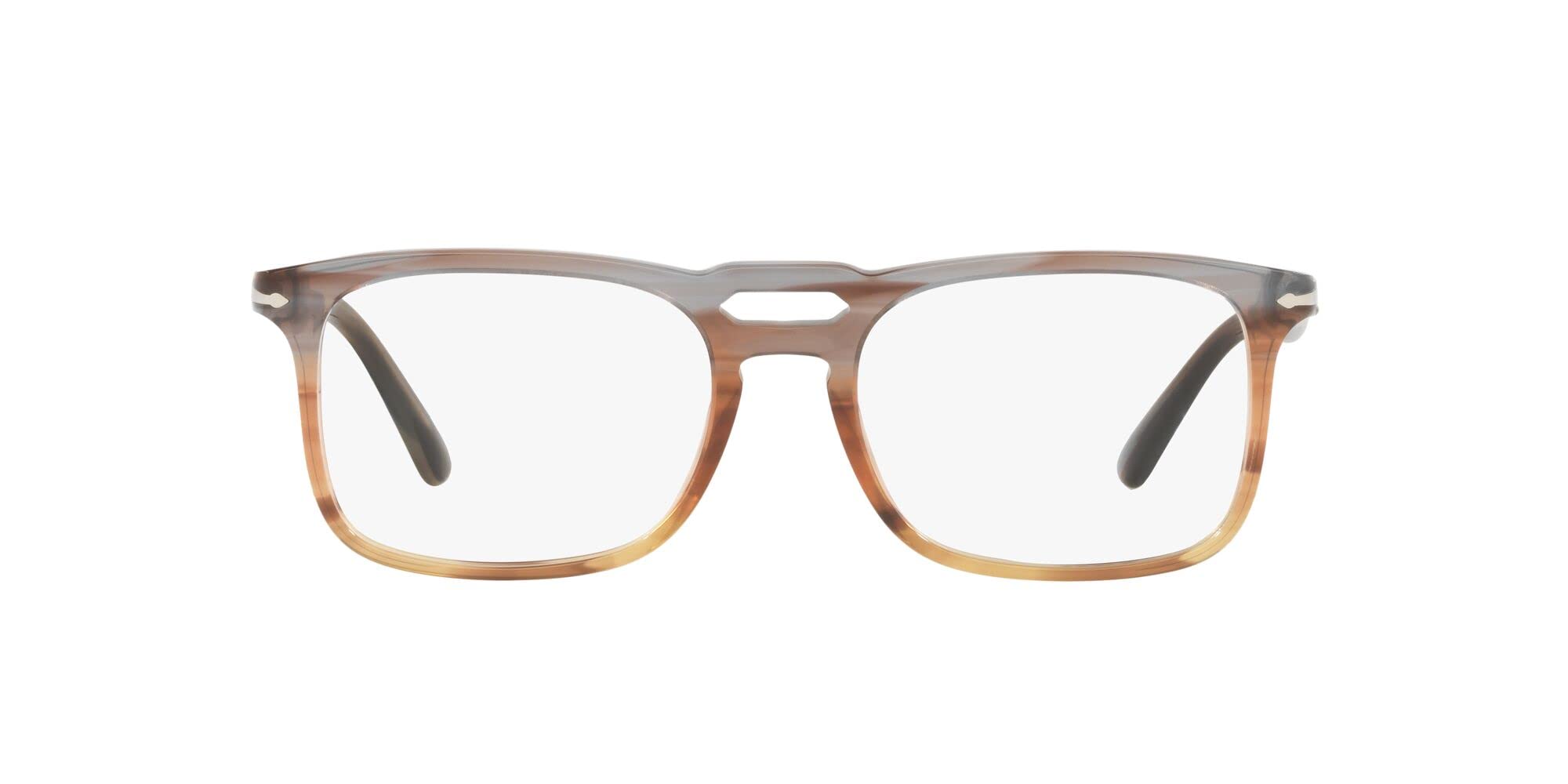 Persol Eyeglasses PO3277V 1137 54mm Stripped grey gradient brown / Demo Lens