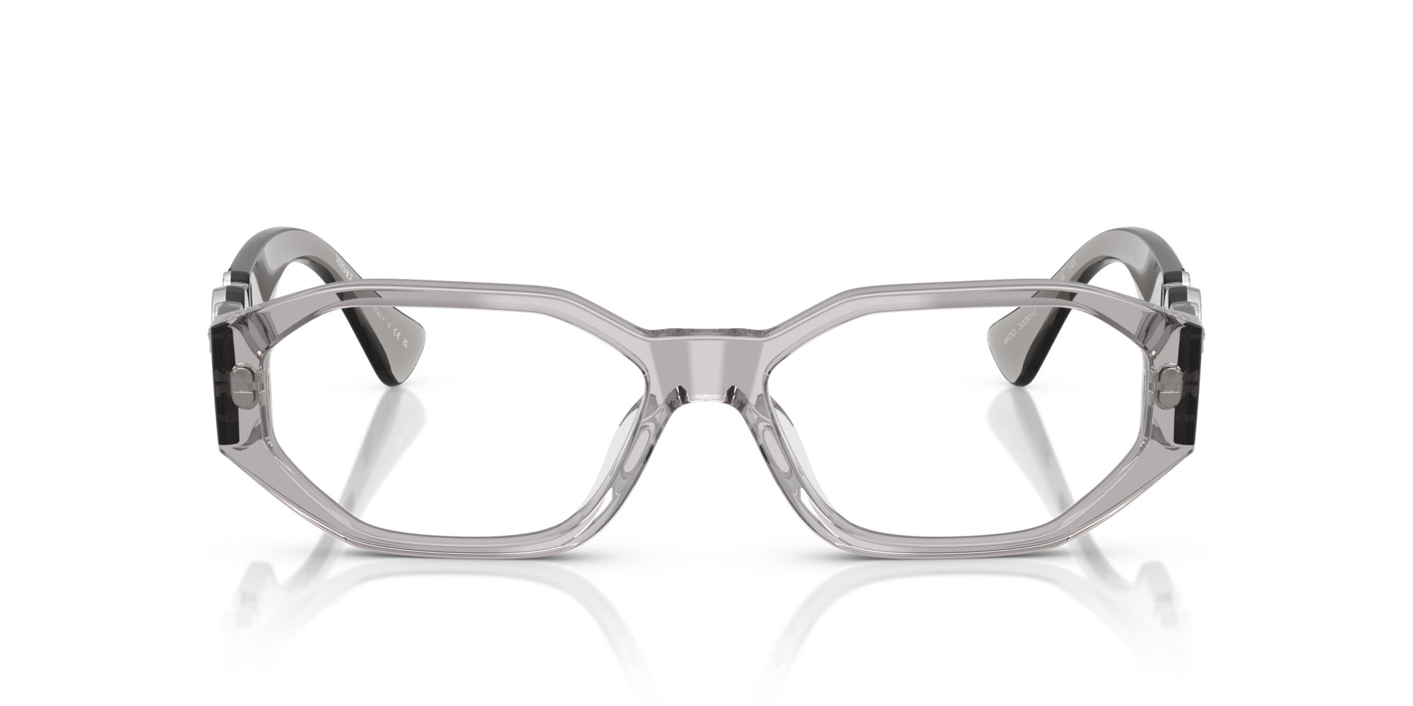 Versace Eyeglasses VE3320U 593 56mm Grey Transparent / Demo Lens