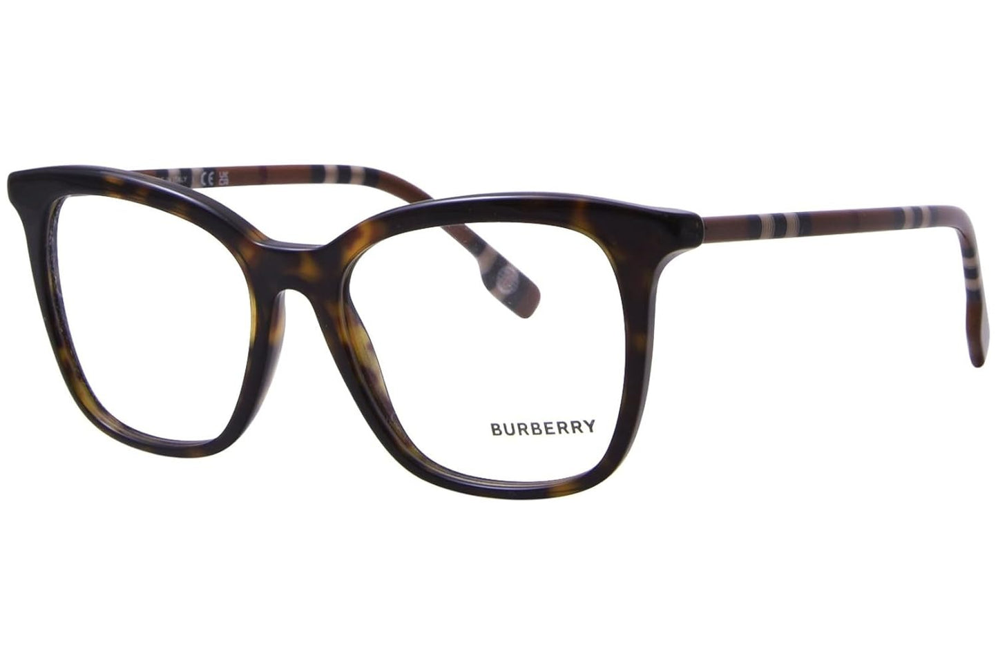 Burberry BE2390 4017 Eyeglasses 52mm Dark Havana / Clear Demo Lens
