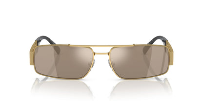 Versace Sunglasses VE2257 10025A 60mm Gold / Light brown mirror dark gold Lens