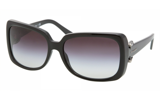 Bvlgari BV8076 501/8G Vintage Sunglasses 60mm Black / Grey Gradient Lens