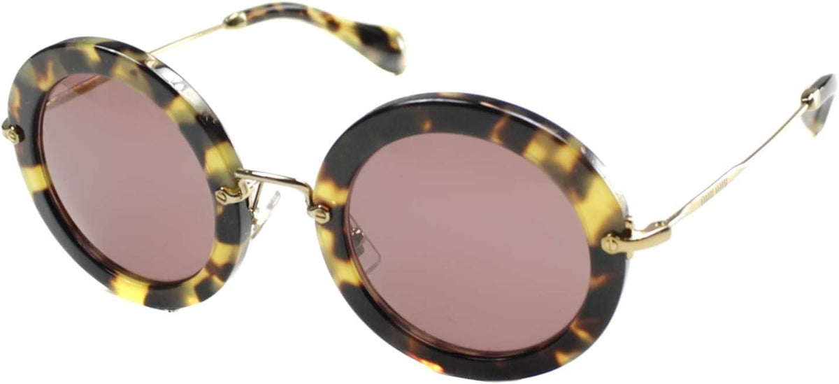 Miu Miu Sunglasses MU13NS 7S00A0 49mm Havana / Pink Red Lens