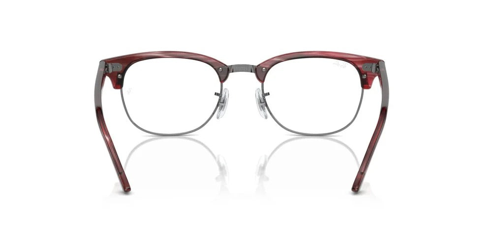 Ray-Ban RX5154 8376 Eyeglasses 51mm Striped Red / Clear Demo Lens