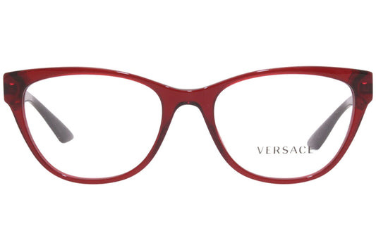 Versace Eyeglasses VE3292 388 54mm Bordeaux Transparent / Demo Lens