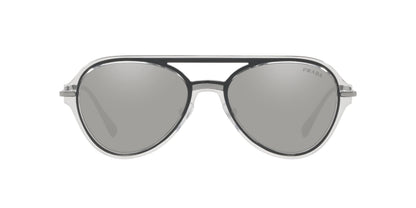 Prada Sport Sunglasses SPS04TS 3QG2B0 57mm Crystal Grey / Silver Mirror Lens