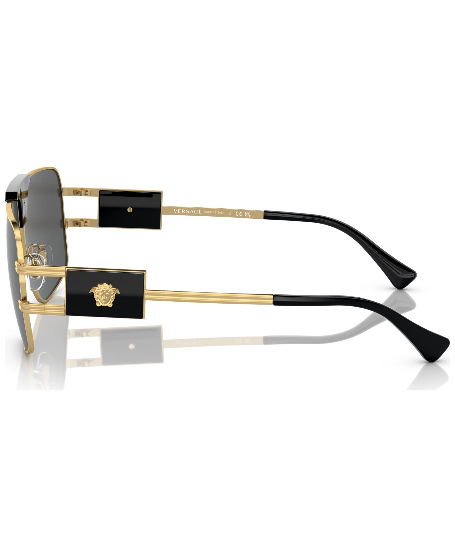 Versace Sunglasses VE2251 100287 63mm Gold / Dark Grey Lens