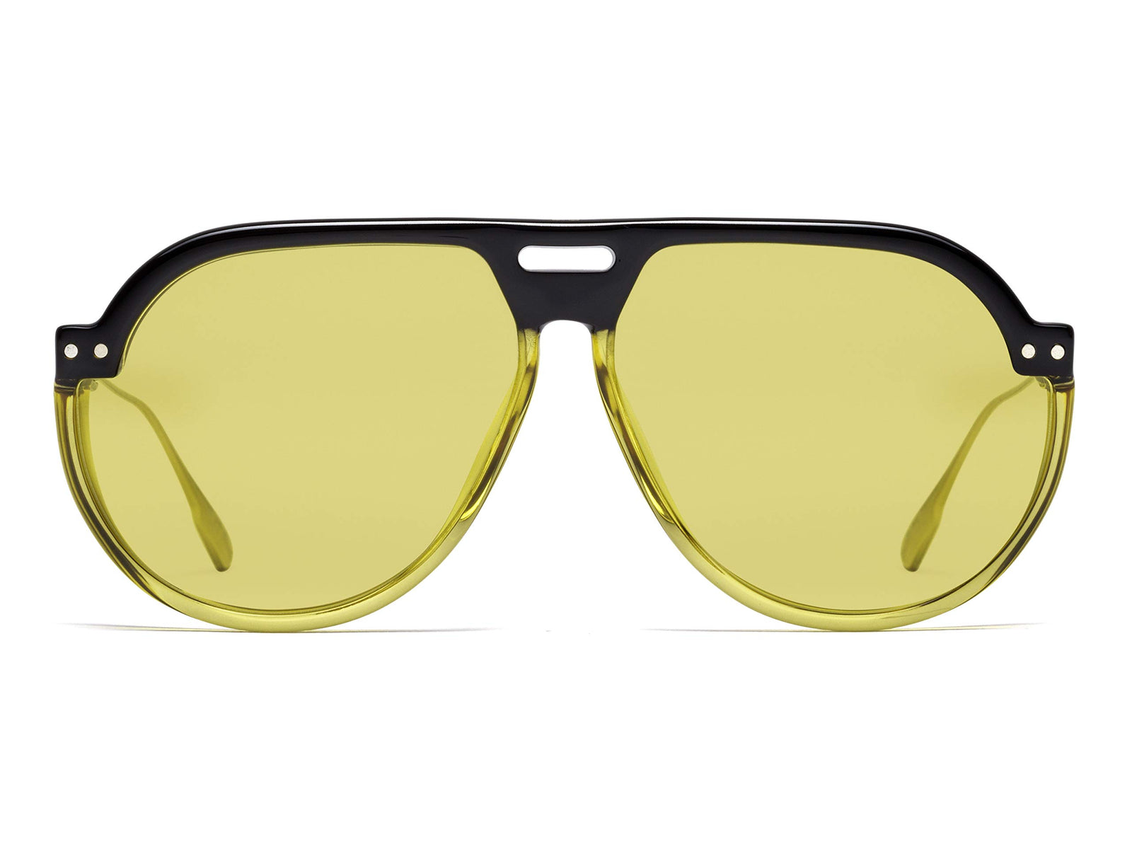 Dior Sunglasses DIORCLUB3 71C 61mm Black / Yellow Lens