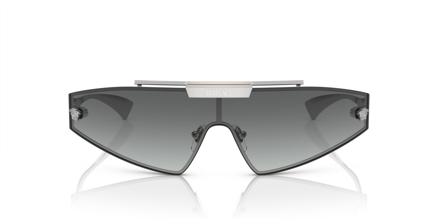Versace Sunglasses VE2265 10011 Silver / Grey Gradient & Mirror Lens