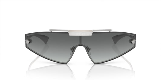 Versace Sunglasses VE2265 10011 Silver / Grey Gradient & Mirror Lens