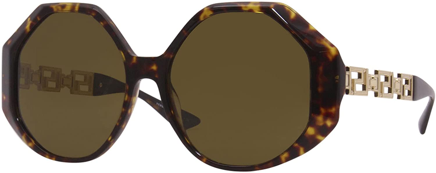 Versace Sunglasses VE4395 534673 59mm Havana / Dark Brown Lens