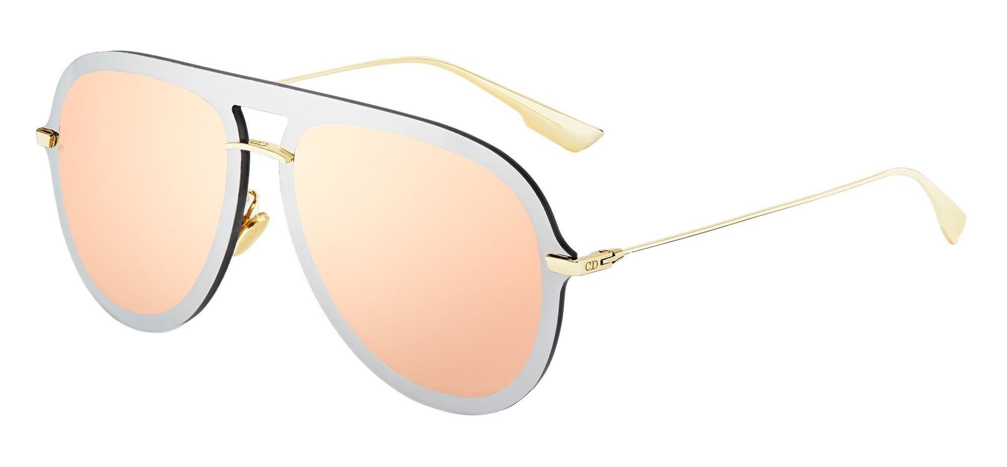 Dior Sunglasses DIORULTIME1 AVBSQ 57mm Gold / Silver Gold Mirror Lens