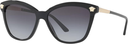 Versace VE4313 GB1/8G 57mm Butterfly Sunglasses Black/Gray Gradient Lens