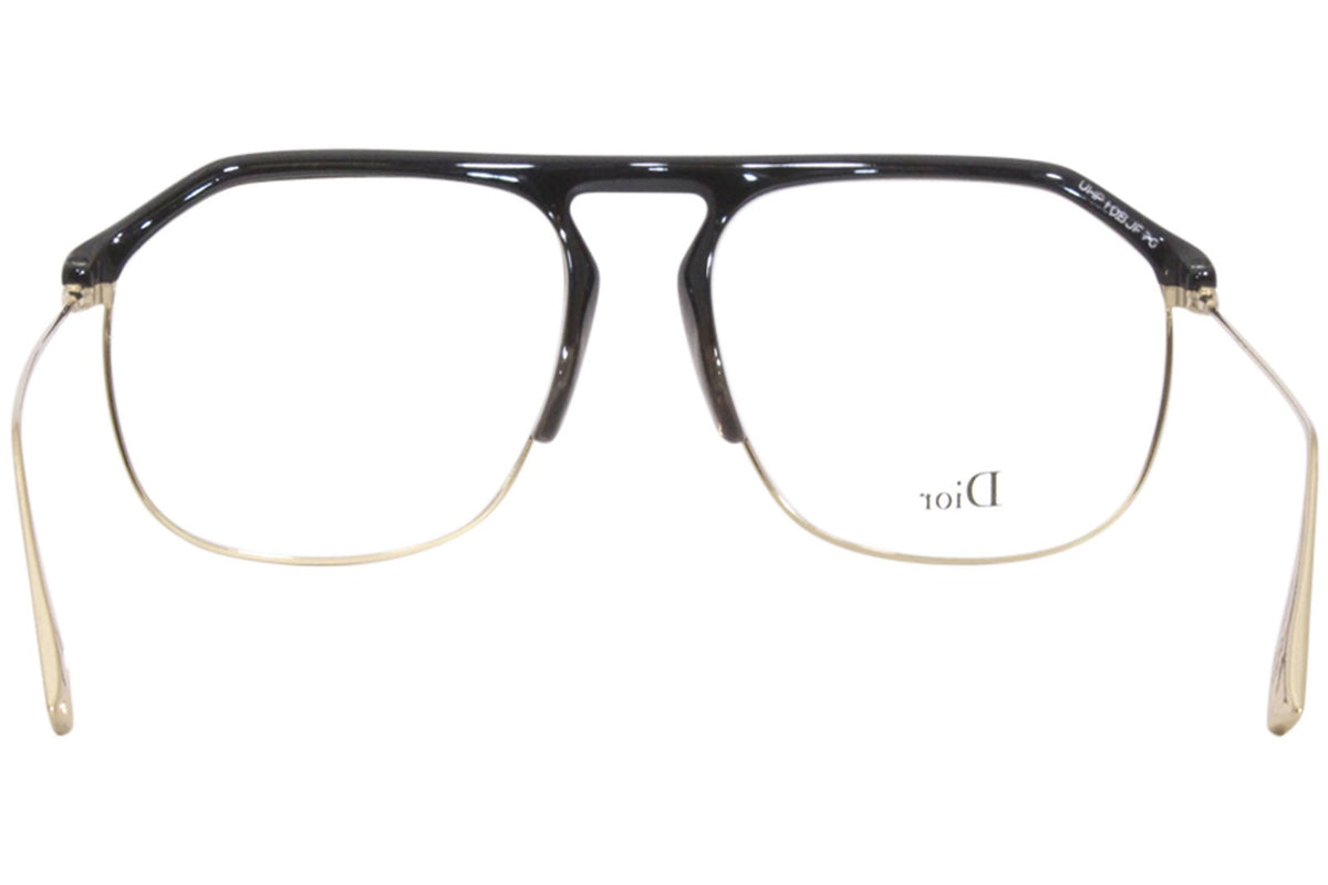 Dior Homme DIORSTELLAIREV U76 Eyeglasses 54mm Black Gold / Clear Demo Lens