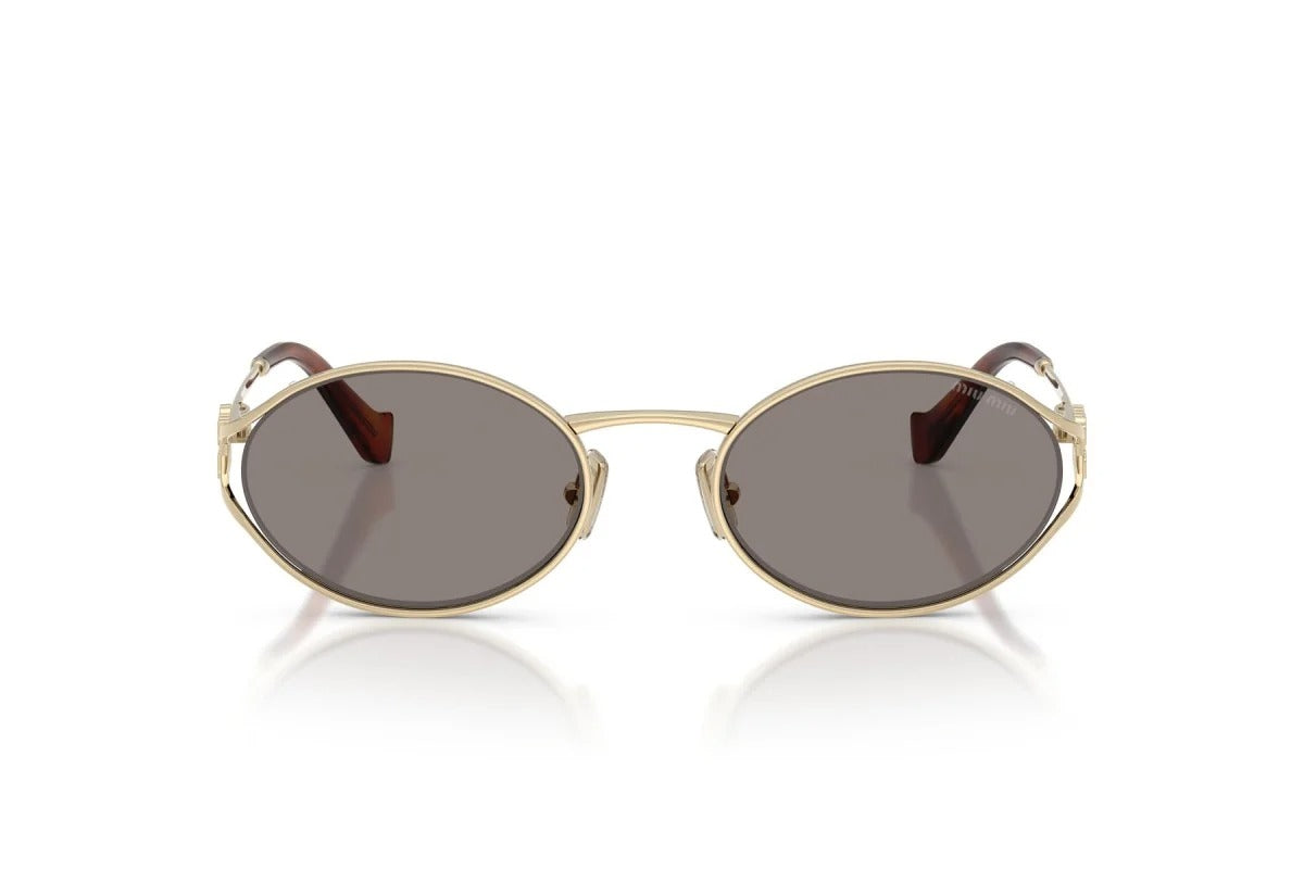 Miu Miu Sunglasses MU 52YS ZVN80Q 54mm Pale Gold / Dark Grey Lens