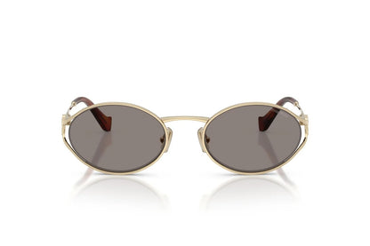 Miu Miu Sunglasses MU 52YS ZVN80Q 54mm Pale Gold / Dark Grey Lens
