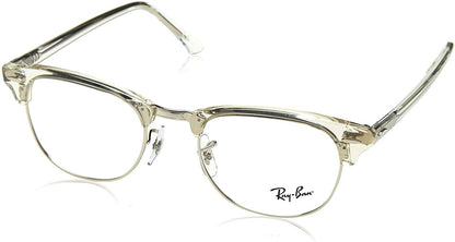 Ray-Ban RX5154 2001 Eyeglasses 51mm White Transparent / Clear Demo Lens