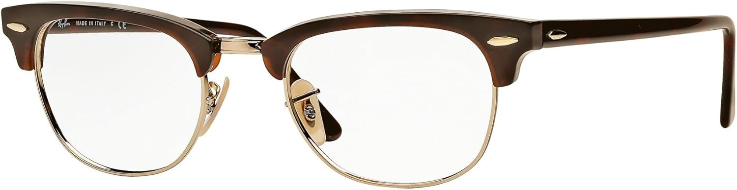 Ray-Ban RX5154 2372 Eyeglasses 53mm Red Havana / Clear Demo Lens