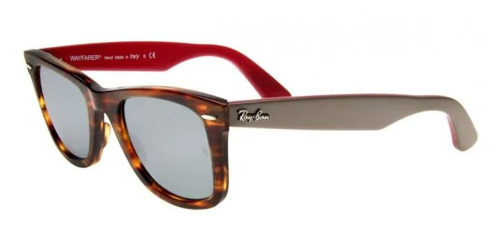 Ray-Ban RB2140 117830 Wayfarer Sunglasses 50mm Havana / Silver Mirror Lens