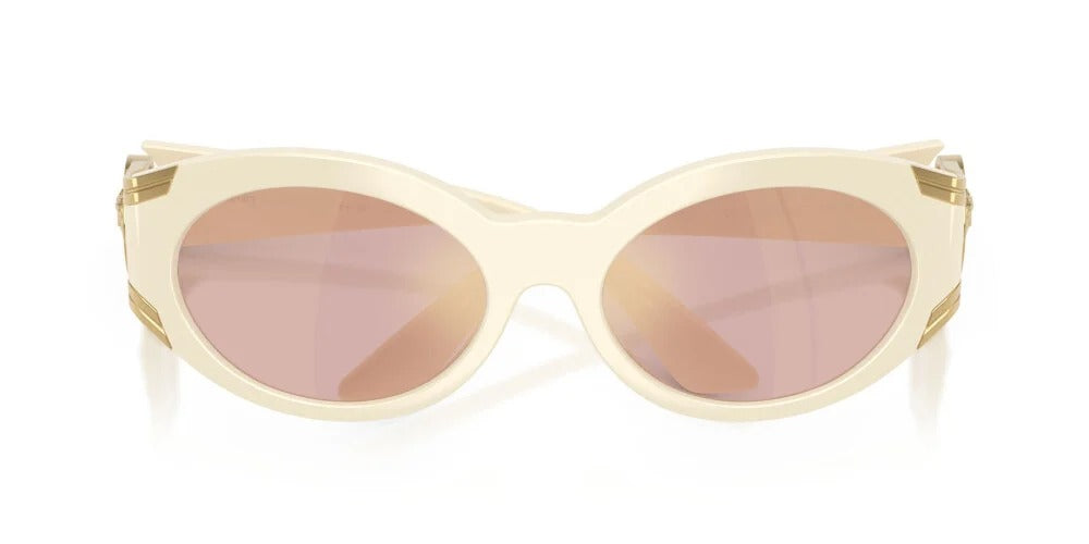 Versace Sunglasses VE4503U 55331T 55mm Milk / Pink Mirror Gold Lens
