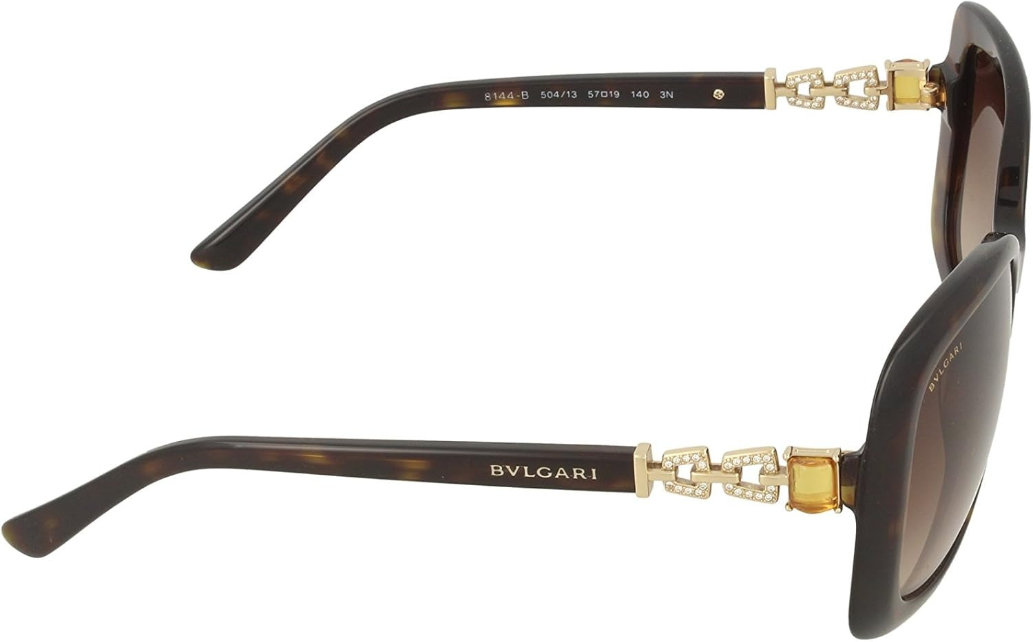 Bvlgari Sunglasses BV8144B 50413 57mm Havana / Brown Gradient Lens