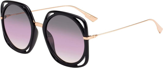 Dior Sunglasses DIORDIRECTION 26S0D 56mm Black Gold / Brown Gradient Lens