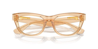 Burberry Eyeglasses BE2406U 4063 52mm Transparent Brown / Demo Lens