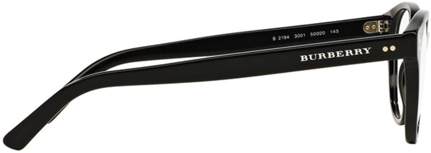 Burberry Eyeglasses BE2194 3001 50mm Black / Demo Lens