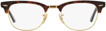 Ray-Ban RX 5154 2372 Eyeglasses 49mm Red Havana / Clear Demo Lens