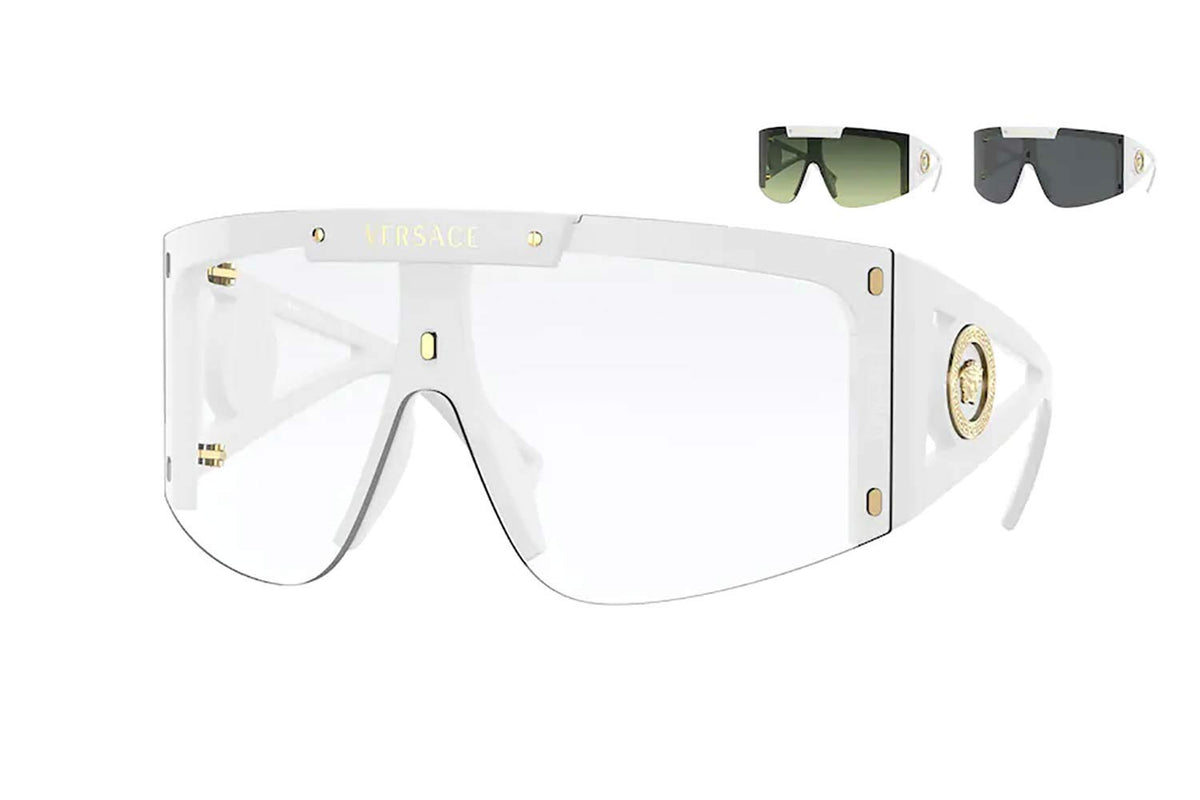Versace Sunglasses VE4393 401-1W 46mm White / Multi-Changeable Lens