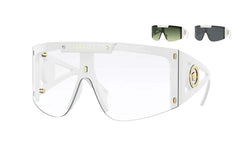 Versace Sunglasses VE4393 401-1W 46mm White / Multi-Changeable Lens