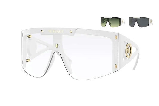 Versace Sunglasses VE4393 401-1W 46mm White / Multi-Changeable Lens