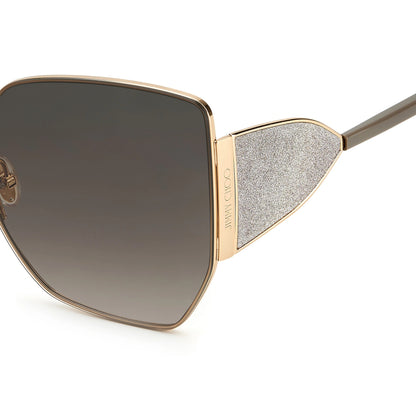 Jimmy Choo Sunglasses JC RIVER/S 763 HA 61mm Gold Mud / Grey Gradient Lens