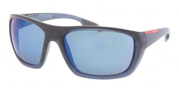 Prada Sport Sunglasses PS01OS MAF9P1 61mm Matte Blue / Blue Mirror Lens