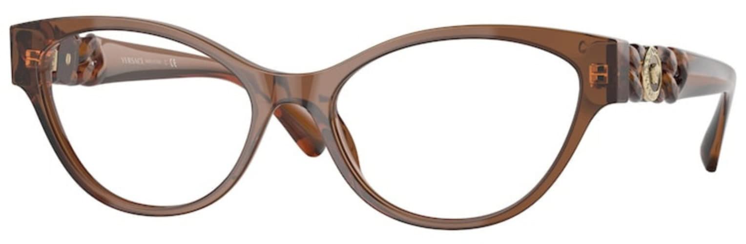 Versace Eyeglasses VE3305 5028 55mm Transparent Brown / Demo Lens