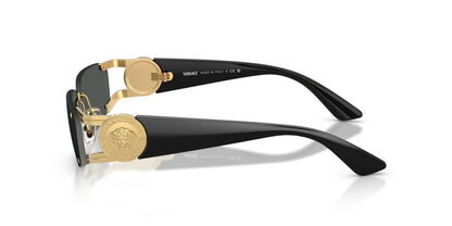 Versace Sunglasses VE2291 1002/87 59mm Gold Black / Dark Grey Lens