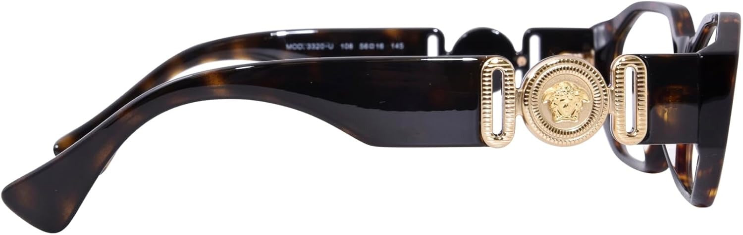 Versace Eyeglasses VE3320U 108 56mm Havana / Demo Lens