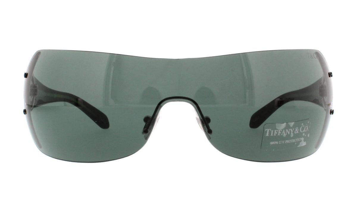 Tiffany &amp; Co Sunglasses TF3003B 600171 1mm Silver / Grey Green Lens (Vintage)