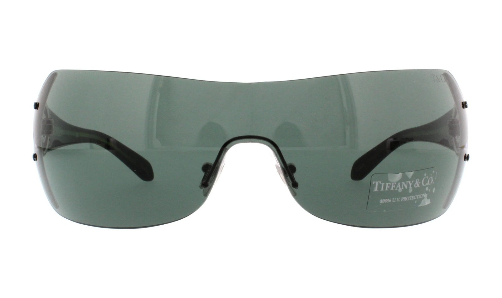 Tiffany & Co Sunglasses TF3003B 600171 1mm Silver / Grey Green Lens (Vintage)
