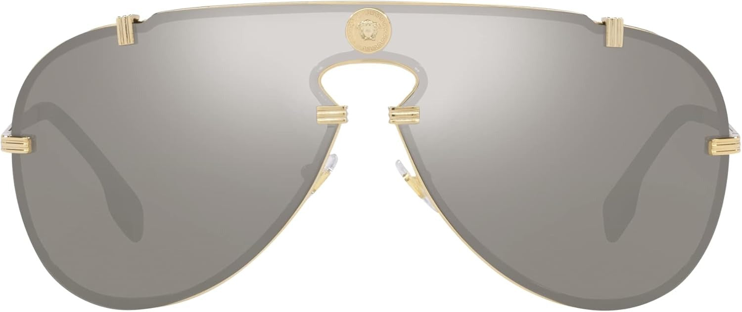 Versace Pale Gold 43mm Sunglasses! NEW! Versace 2255 1002/03 Gold Plated Lens Sunglasses - US main image 3