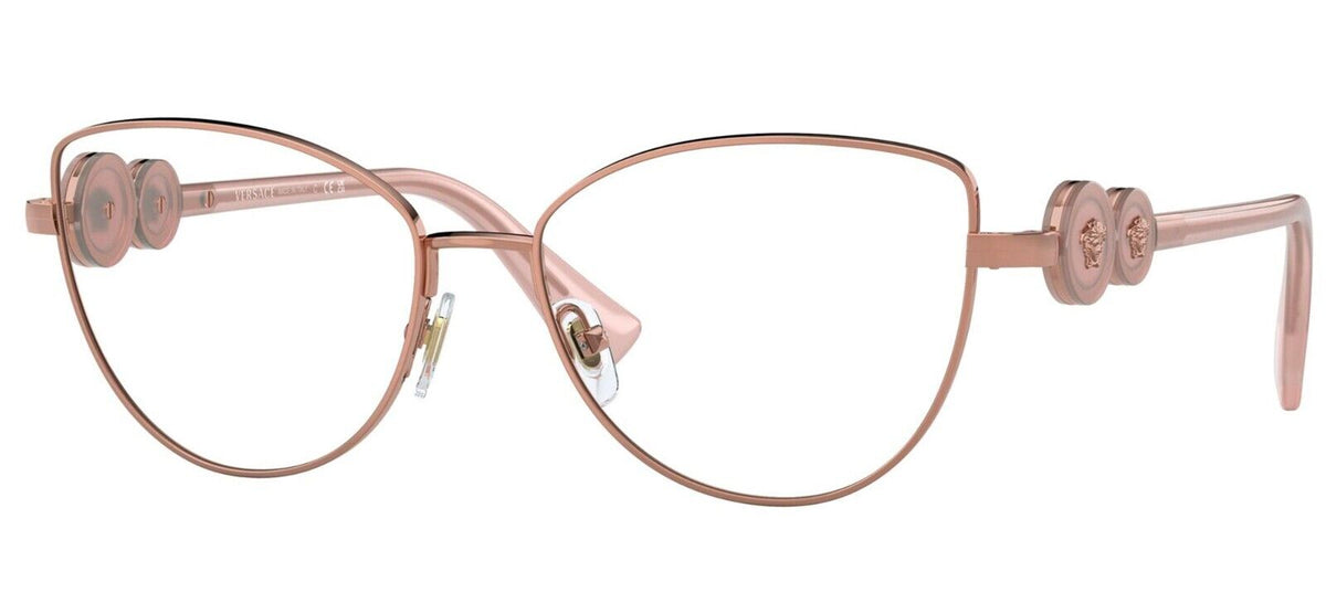 Versace Eyeglasses VE1284 1412 53mm Rose Gold / Demo Lens