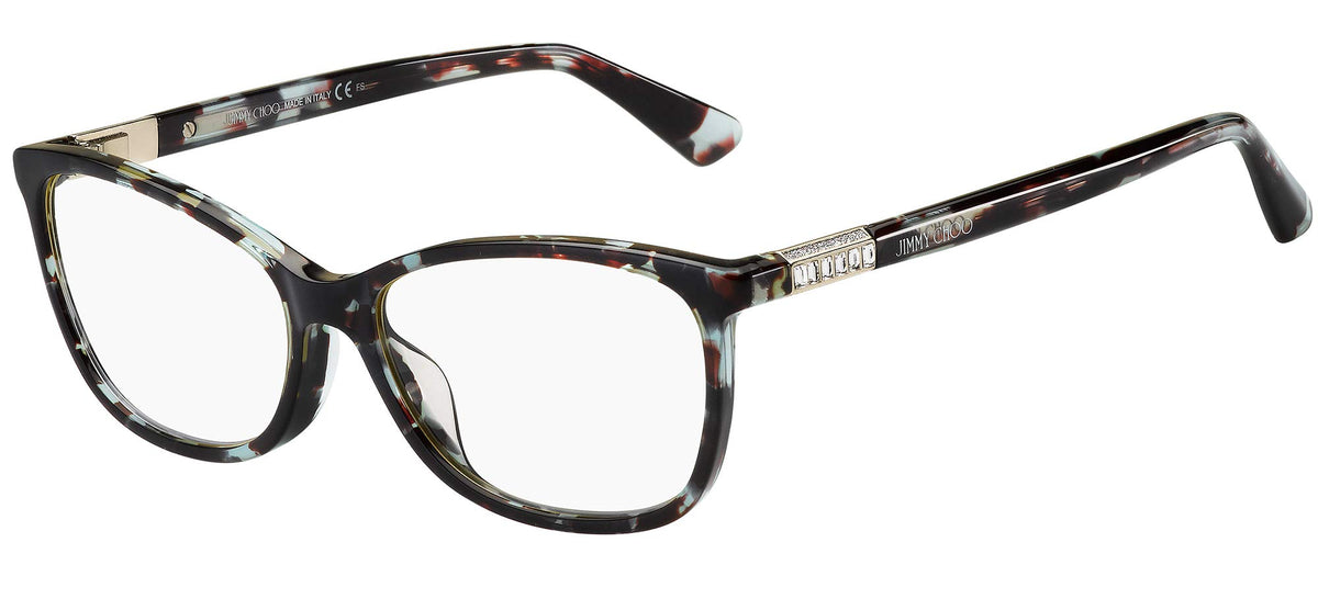 Jimmy Choo Eyeglasses JC282G R8M00 53mm Azure Havana / Demo Lens