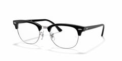 Ray-Ban RX 5154 2000 Clubmaster Eyeglasses 51mm Shiny Black / Clear Demo Lens