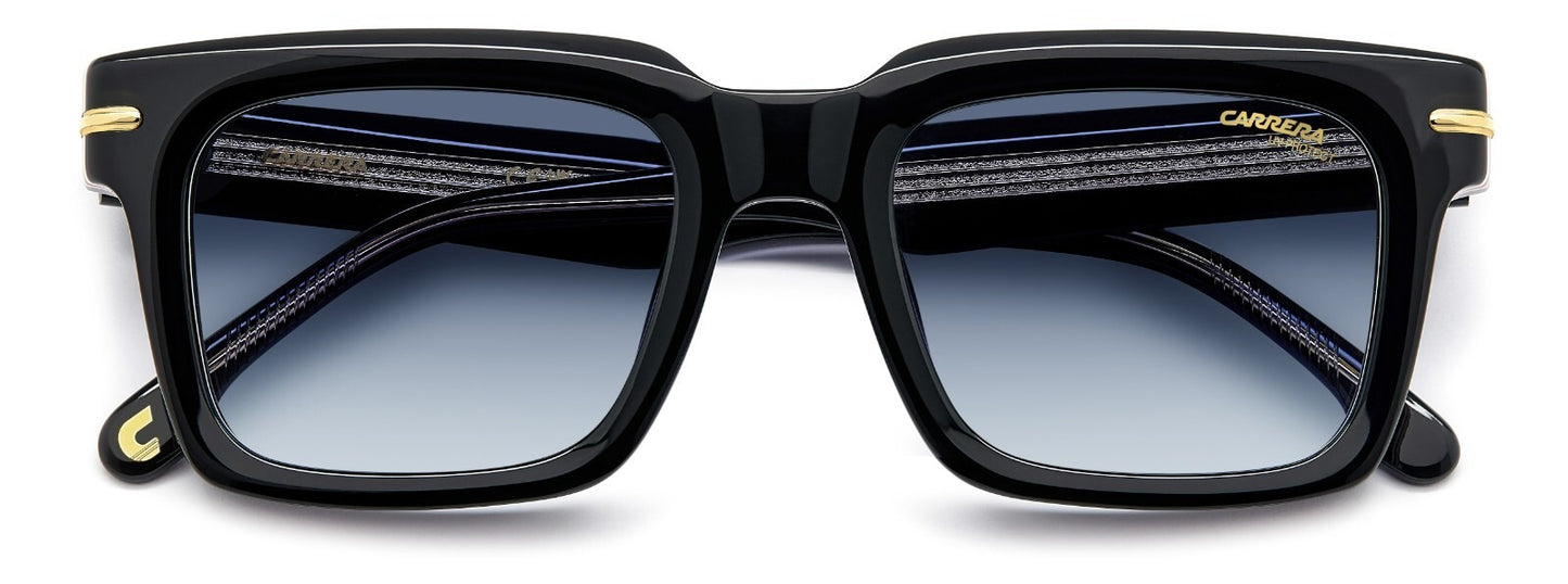 Carrera 316/S M4P/08 Sunglasses 52mm Stripes Black / Dark Blue Gradient Lens